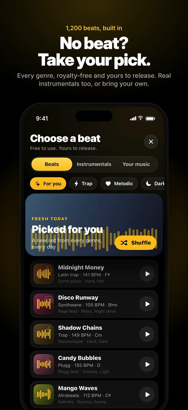GEEKED OUT beats library screenshot
